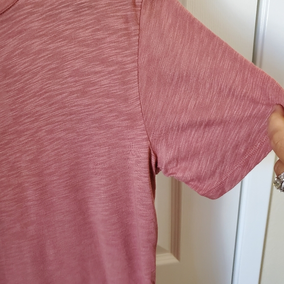 NEW Splendid Dusty Rose Supima Cotton Casual Crew Neck T Shirt Women's Size S/M - Picture 4 of 6